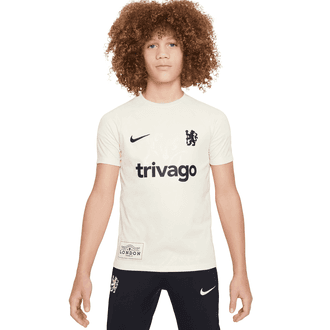 Nike Chelsea FC Youth Short Sleeve Academy Pro Pre-Match Top