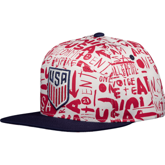USA Cross-Panel Snapback Cap